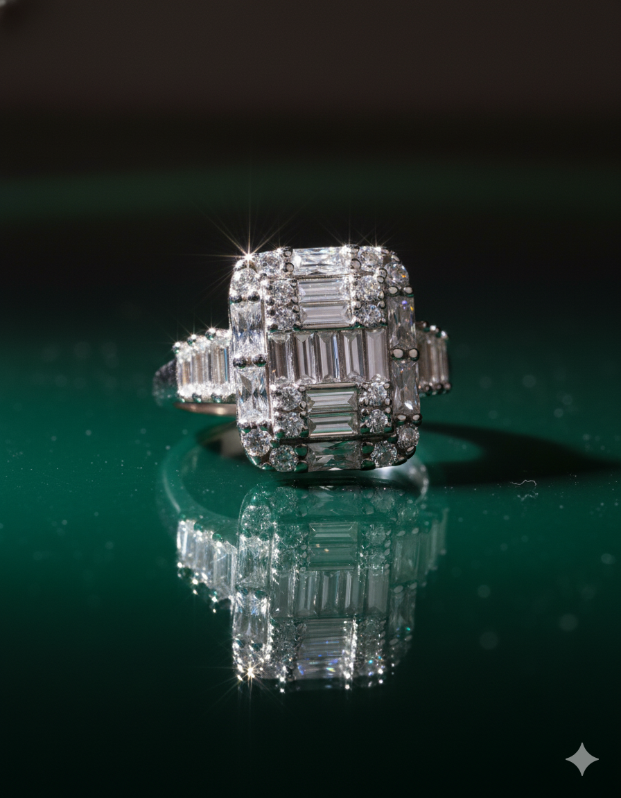 Crystal Symphony Silver Ring - Image 3