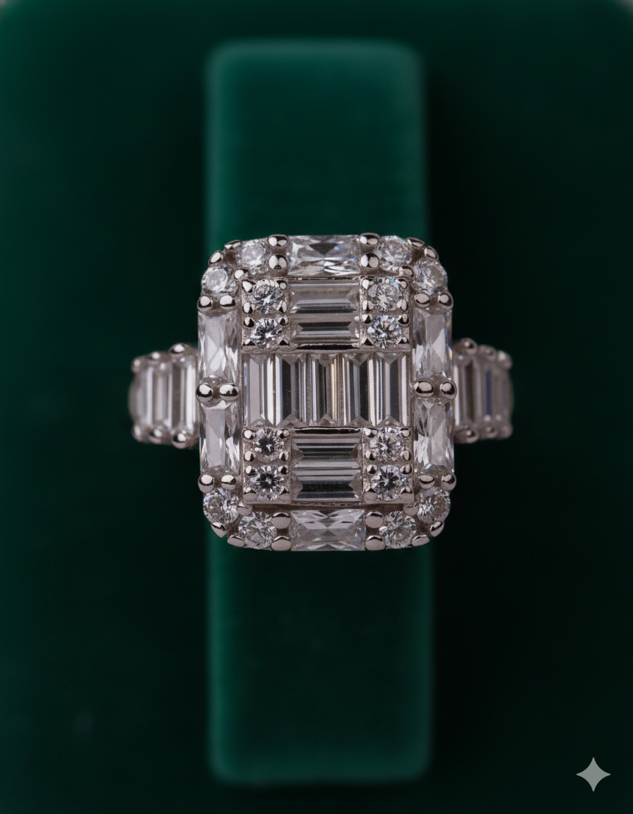 Crystal Symphony Silver Ring - Image 5