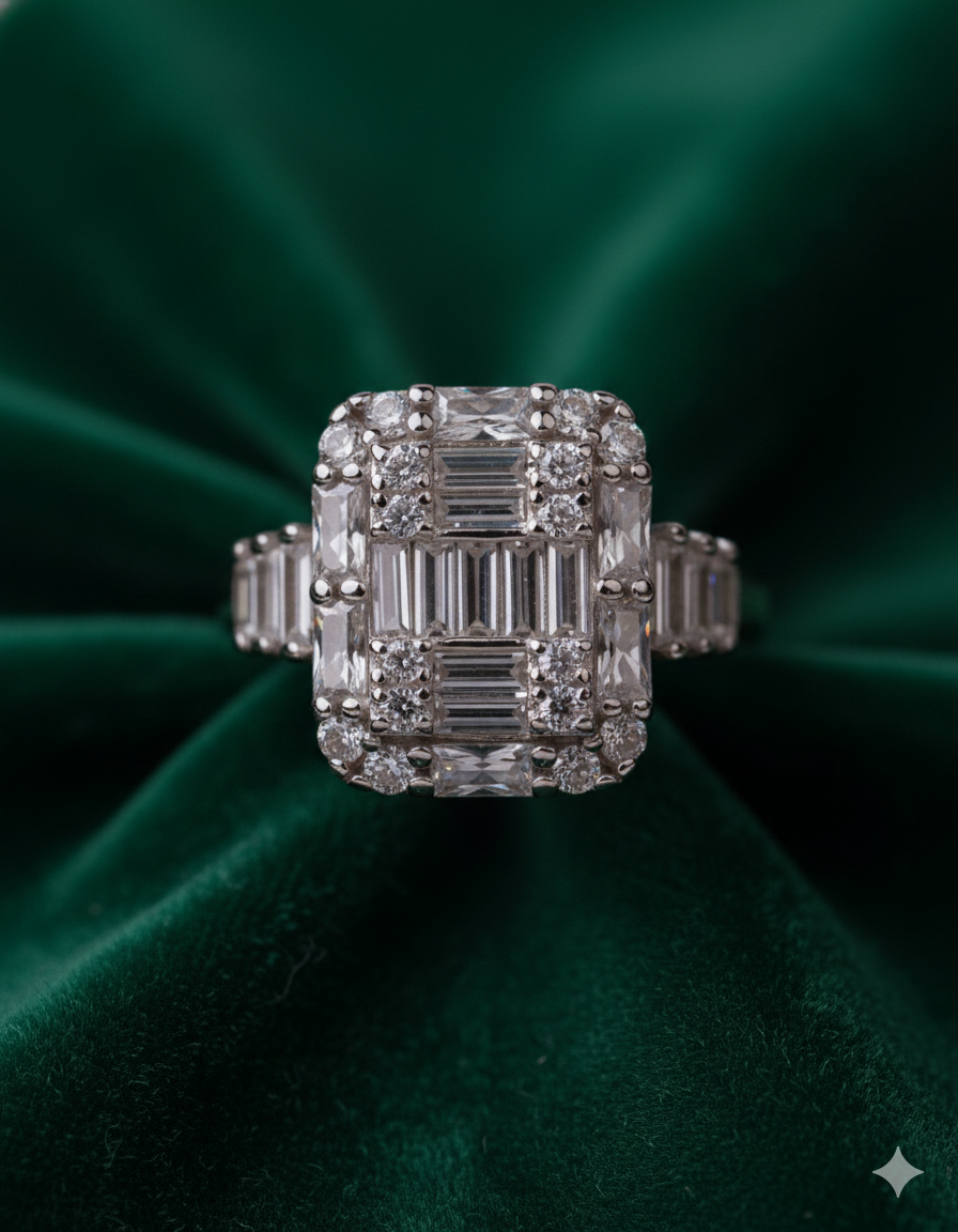 Crystal Symphony Silver Ring - Image 4