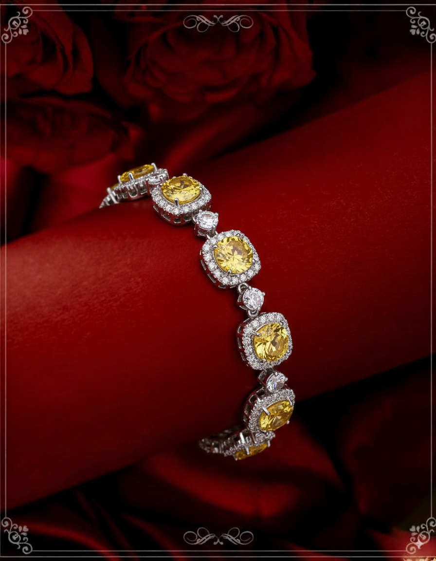Sunlit Radiance Silver Bracelet - Image 2